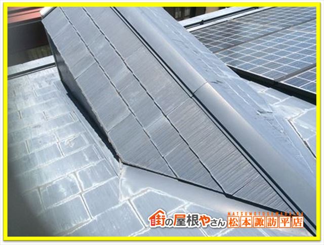 下諏訪町スレート屋根現地調査　ドーマ